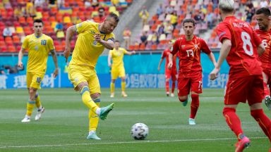 Украйна победи Северна Македония в мач от група "С" на